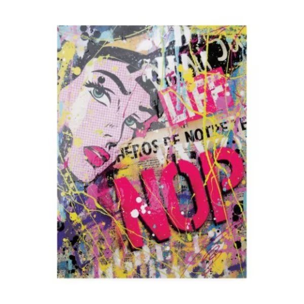 David Drioton 'Life Graffiti' Canvas Art, 18x24, Trademark Fine Art, Mfr#: ALI46936-C1824GG